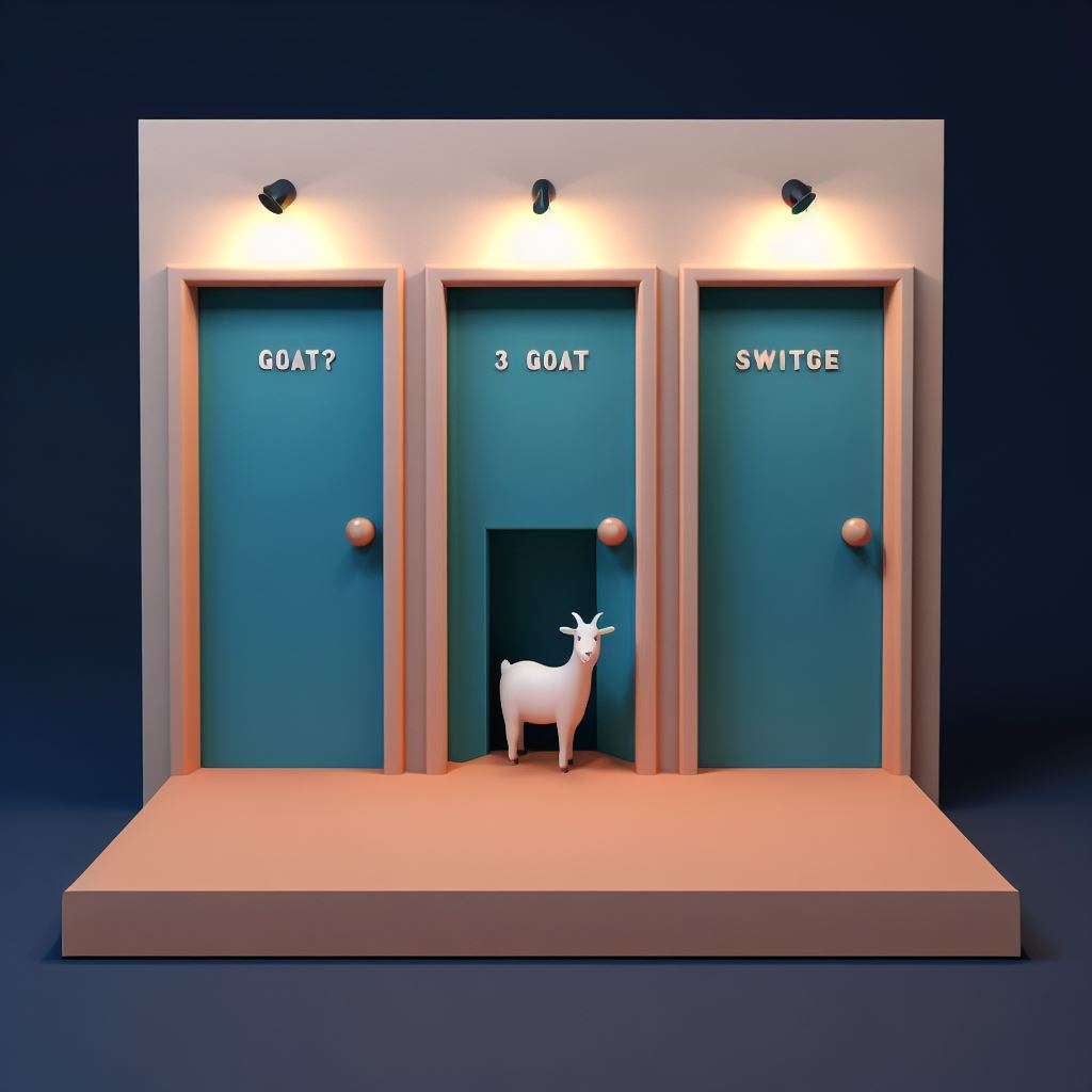 The Monty Hall Problem - Courtesy of Bing AI